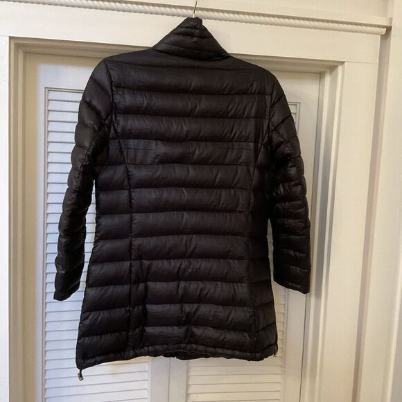 Via Spiga Womens Black Quilted Lightweight Puffer Jacket Coat, Size XS - Picture 9 of 12